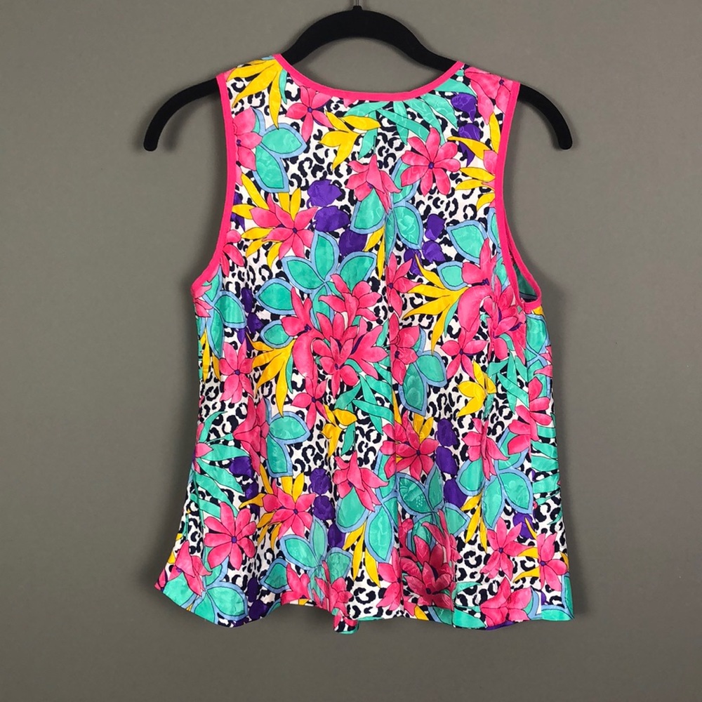 La Vie En Rose l Vintage Floral & Animal Tank - Picture 6 of 8